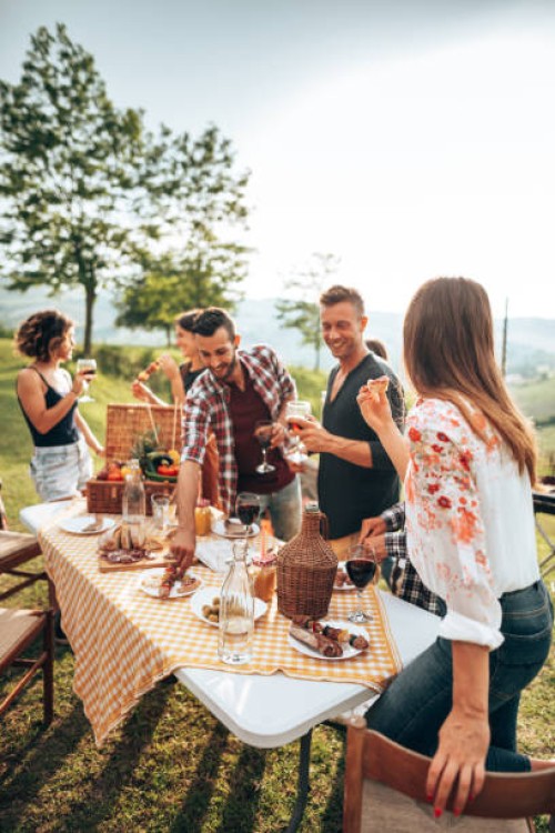 friends toasting together for the bbq - food stock pictures, royalty-free photos & images