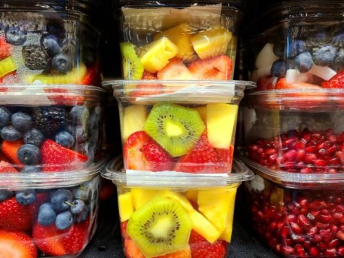 fruit cups to go - junk food stock pictures, royalty-free photos & images