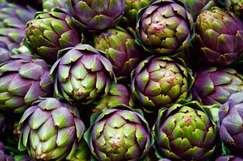 full frame of purple italian artichokes - food stock pictures, royalty-free photos & images
