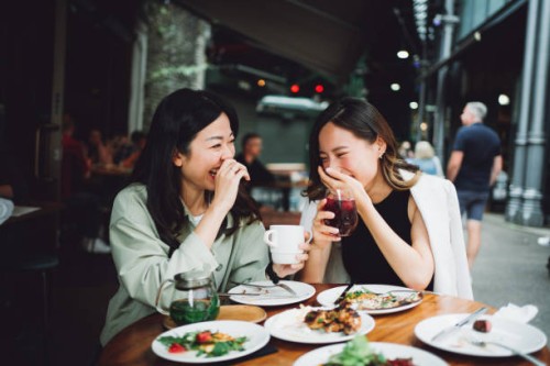 fun lunch gathering - food stock pictures, royalty-free photos & images