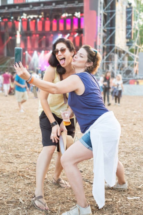 fun time at summer festival - concert stock pictures, royalty-free photos & images