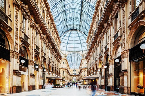 galleria vittorio emanuele ii in milano, italy - fashion stock pictures, royalty-free photos & images