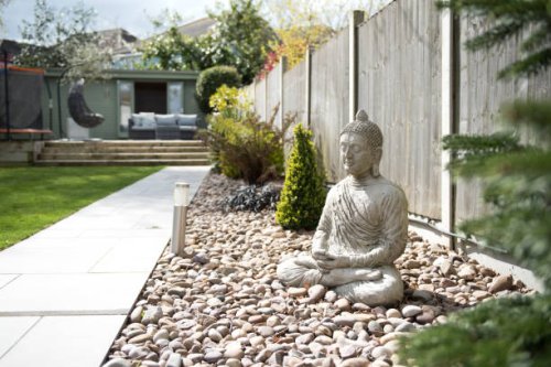 garden exteriors - garden decoration stock pictures, royalty-free photos & images