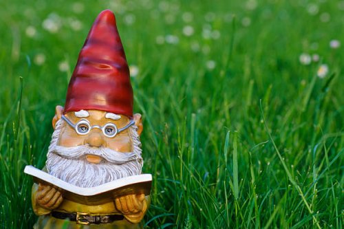 garden gnome reading book - garden decoration stock pictures, royalty-free photos & images