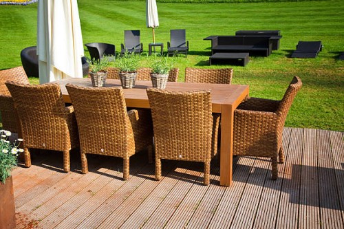 garden patio - garden decoration stock pictures, royalty-free photos & images