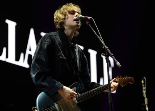 Gene Gallagher of Villanelle performs live on stage in support Liam Gallagher during his ‘Definitely Maybe 30 Years’ tour at The O2 Arena on June 06,...