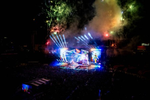 General view as artist P!NK performs as part of the P!NK: Summer Carnival 2023 tour during the Nucor Fenway Concert Series presented by Wasabi...