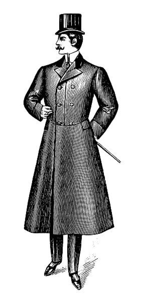 gentleman | antique design illustrations - fashion stock illustrations