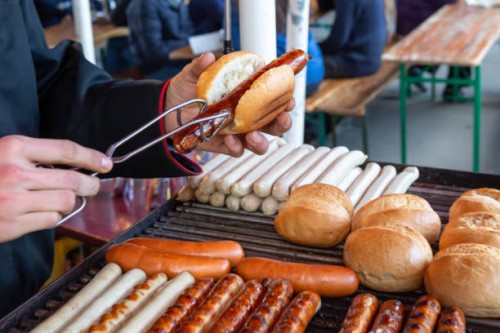 german bratwurst - junk food stock pictures, royalty-free photos & images