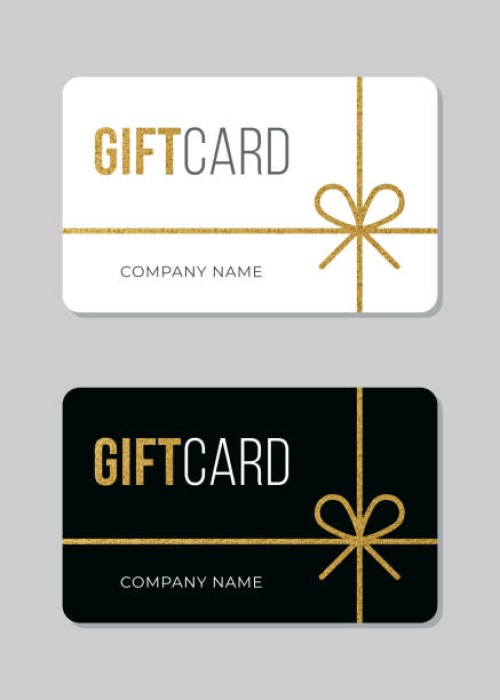 gift card template. - fashion stock illustrations