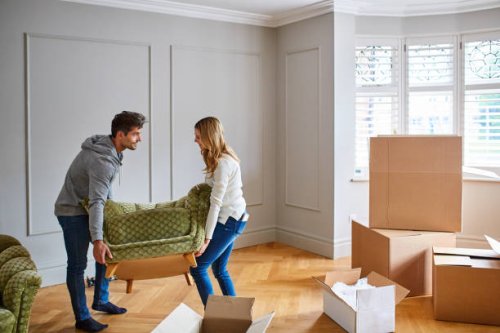 giving their new home a touch of modern flair with stylish furniture - home decoration stock pictures, royalty-free photos & images