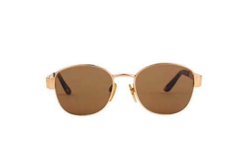 gold luxury sunglasses isolated on white background - fashion stock pictures, royalty-free photos & images