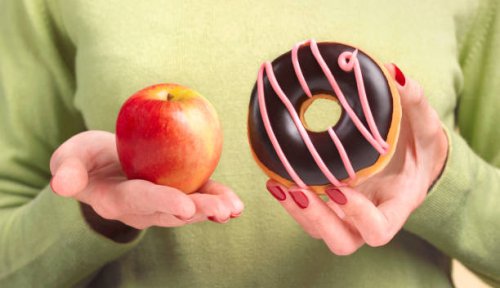 good food bad food - junk food stock pictures, royalty-free photos & images