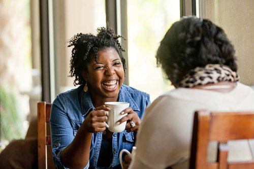 good friends good coffee - coffee stock pictures, royalty-free photos & images