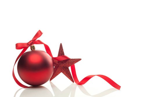 graphic of red christmas ornament, ribbon and star - home decoration stock pictures, royalty-free photos & images