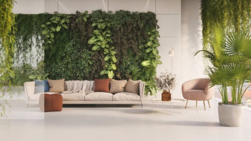 green living room - home decoration stock pictures, royalty-free photos & images