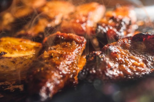 grilled ribs - junk food stock pictures, royalty-free photos & images