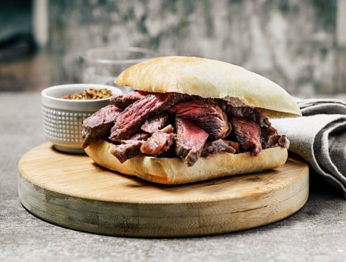 grilled steak sandwich - junk food stock pictures, royalty-free photos & images