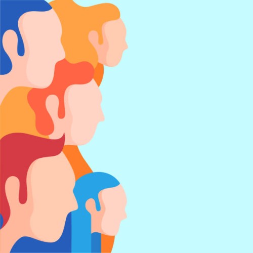 group of people - fashion stock illustrations