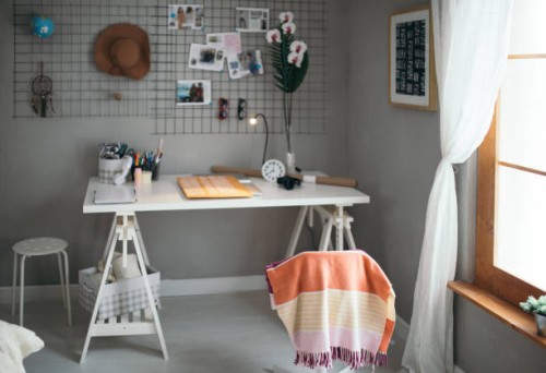 habitación de estudiante - home decoration fotografías e imágenes de stock