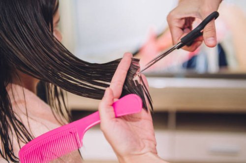 hair haircuts - hairstyle stock-fotos und bilder