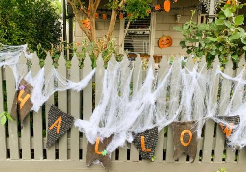 halloween fence - garden decoration stock pictures, royalty-free photos & images