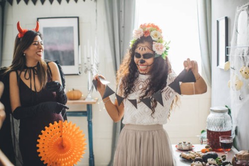 halloween home decoration - home decoration stock pictures, royalty-free photos & images