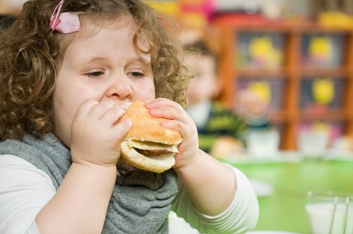 hamburger and the girl - junk food stock pictures, royalty-free photos & images