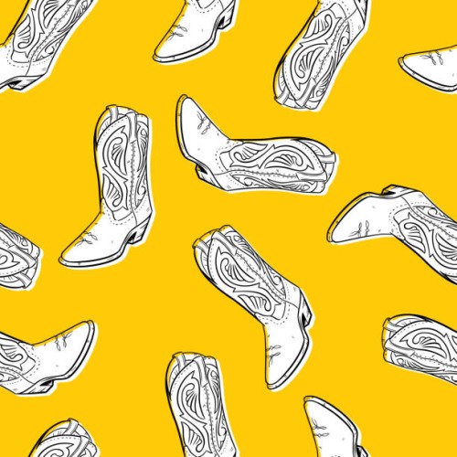 hand drawn boot pattern - fashion stock illustrations