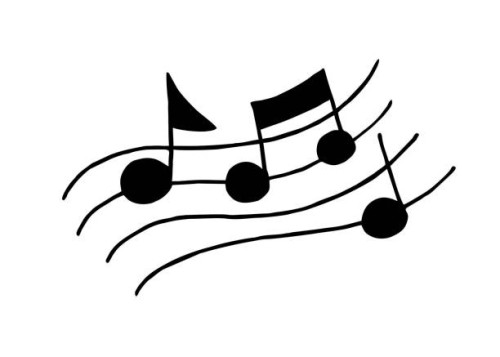 hand drawn notes - concert stock illustrations