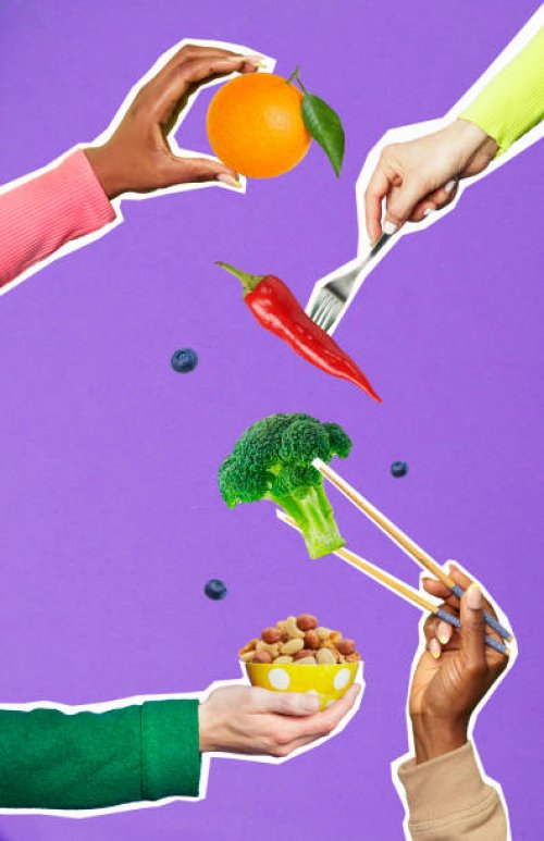 hands holding healthy ingredients - food stock pictures, royalty-free photos & images