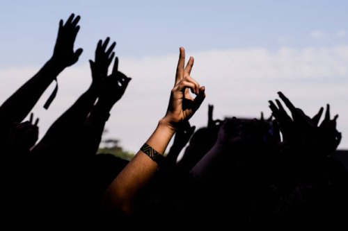 hands up - concert - concert stock pictures, royalty-free photos & images