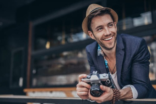 handsome man photographer - fashion stock pictures, royalty-free photos & images