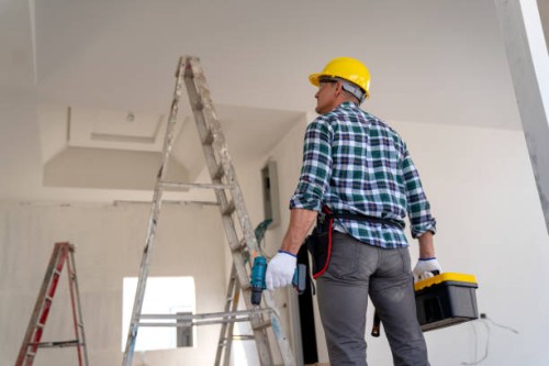 handyman, home improvement work - home decoration stock pictures, royalty-free photos & images