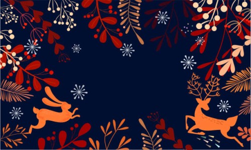happy holidays and merry christmas background stock illustration - home decoration stock illustrations