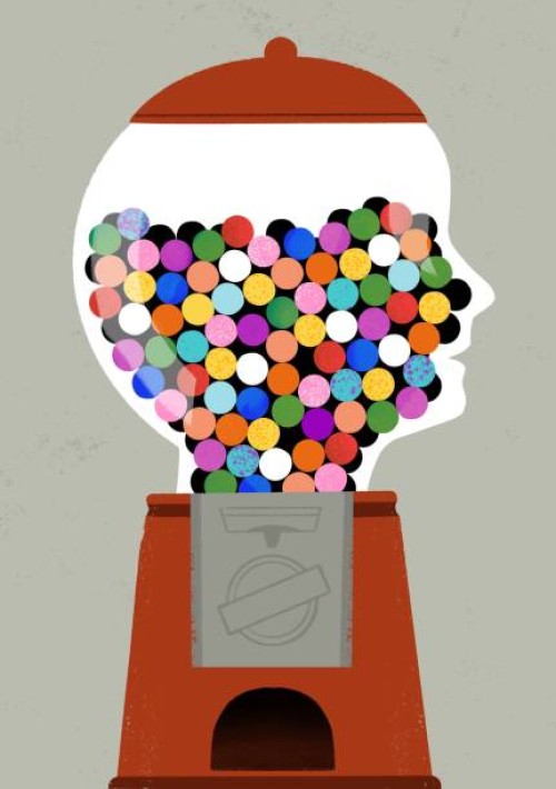 head full of gum balls - junk food stock pictures, royalty-free photos & images