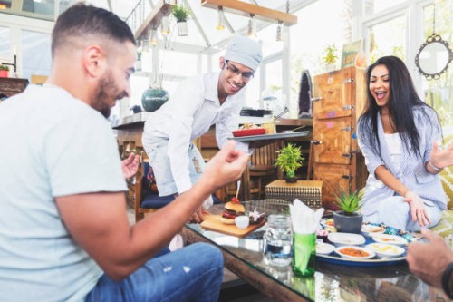 here is your order sir - junk food stock pictures, royalty-free photos & images