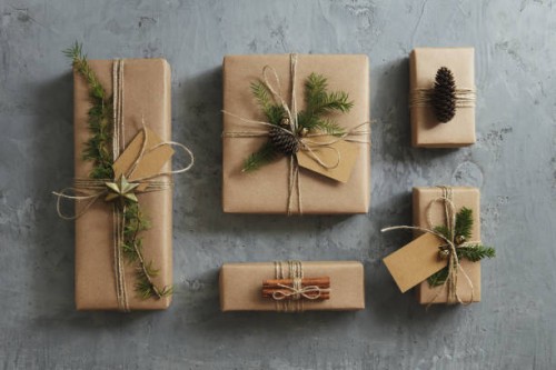 high angle view of christmas presents - fashion stock pictures, royalty-free photos & images