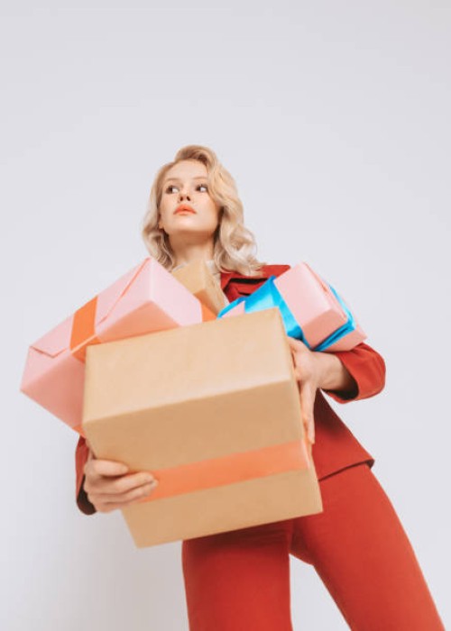 holiday gifts. photo from bottom view - fashion stock pictures, royalty-free photos & images