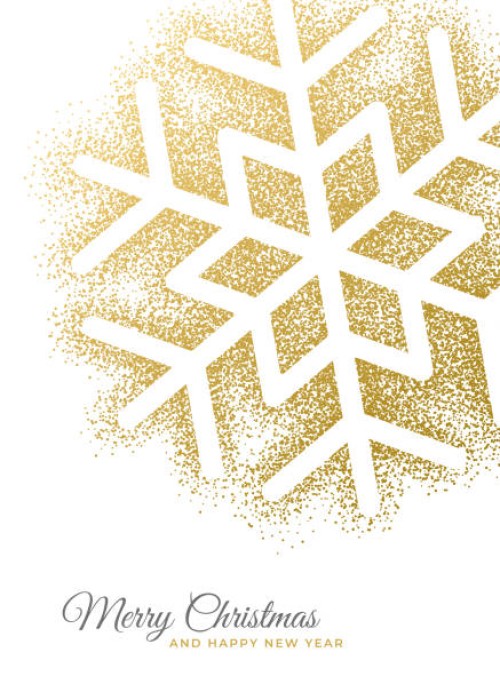 holiday greeting card with snowflake. - fashion stock illustrations