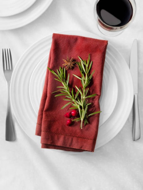 holiday table setting - home decoration stock pictures, royalty-free photos & images