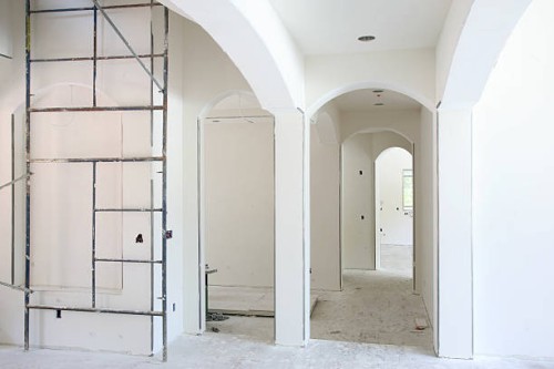 home interior construction - home decoration stock pictures, royalty-free photos & images