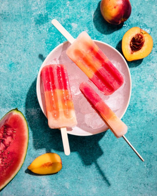 homemade ice cream popsicles - food stock pictures, royalty-free photos & images