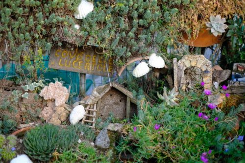 house of lizards - garden decoration stock pictures, royalty-free photos & images