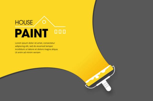 house remodel emblem, house paint repair - home decoration stock illustrations