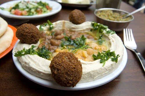 hummus - food stockfoto's en -beelden