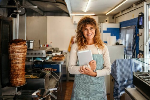 i accept orders via tablet - junk food stock pictures, royalty-free photos & images