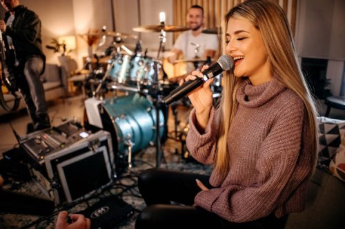 i practice my voice all the time - concert stock pictures, royalty-free photos & images
