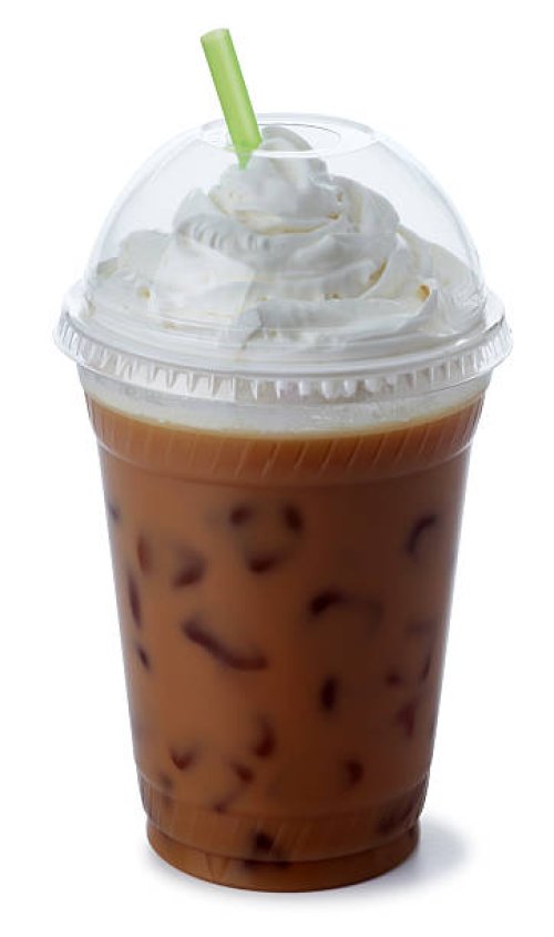 iced mocha coffee with whipped cream - junk food stock pictures, royalty-free photos & images