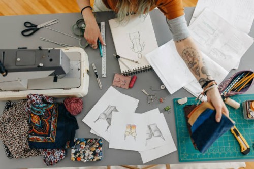 ich genieße es einfach, meine kunst zu schaffen - fashion stock-fotos und bilder